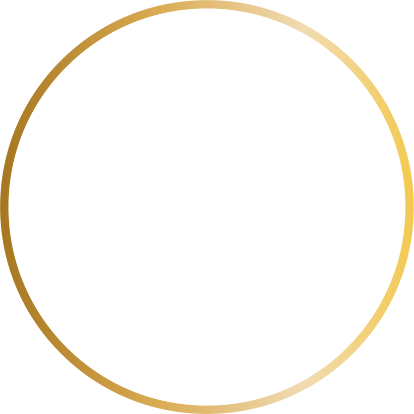 Gradient Gold Round Frame